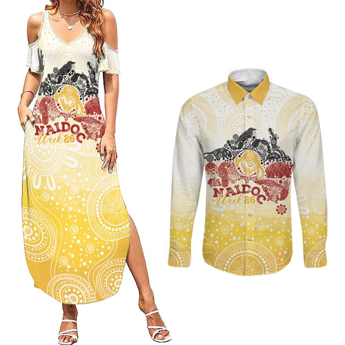 First Nations NAIDOC Week 2026 Personalized Couples Matching Summer Maxi Dress and Long Sleeve Button Shirt Aussie Zodiacs