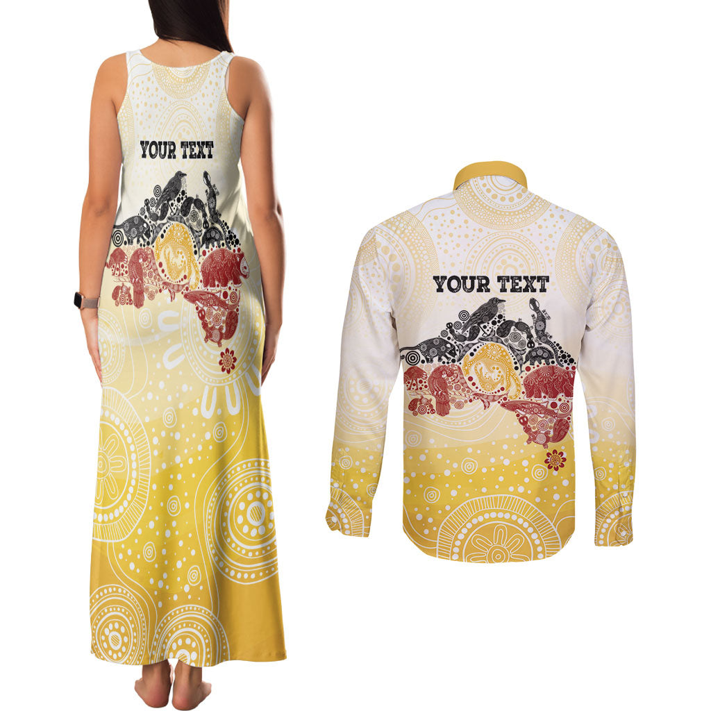 First Nations NAIDOC Week 2026 Personalized Couples Matching Tank Maxi Dress and Long Sleeve Button Shirt Aussie Zodiacs