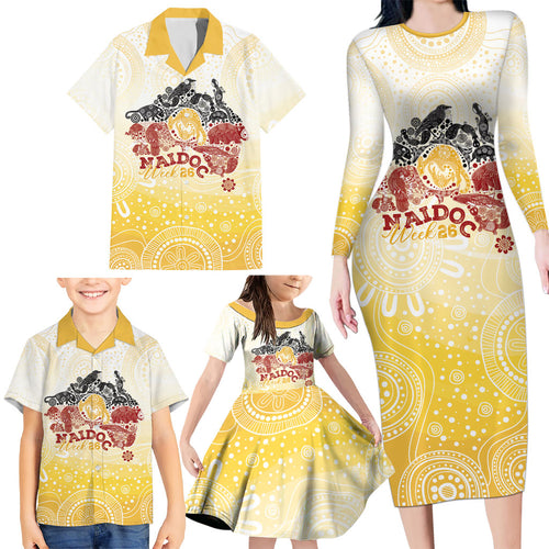 First Nations NAIDOC Week 2026 Personalized Family Matching Long Sleeve Bodycon Dress and Hawaiian Shirt Aussie Zodiacs