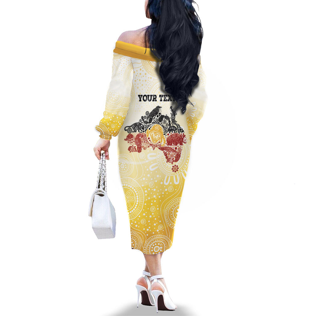 First Nations NAIDOC Week 2026 Personalized Family Matching Off The Shoulder Long Sleeve Dress and Hawaiian Shirt Aussie Zodiacs