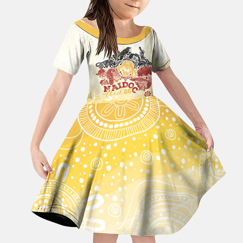 First Nations NAIDOC Week 2026 Personalized Family Matching Off Shoulder Maxi Dress and Hawaiian Shirt Aussie Zodiacs