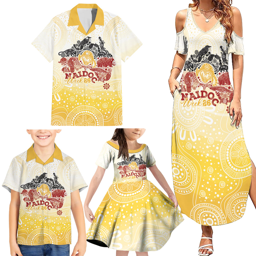 First Nations NAIDOC Week 2026 Personalized Family Matching Summer Maxi Dress and Hawaiian Shirt Aussie Zodiacs
