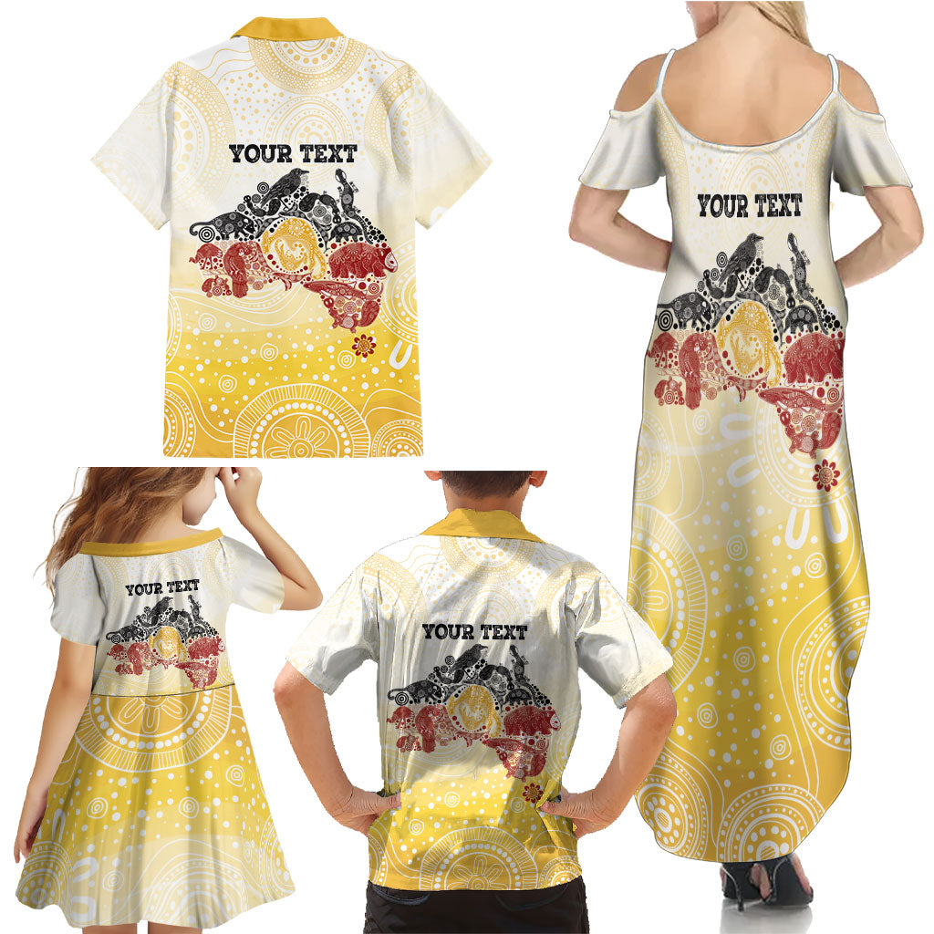First Nations NAIDOC Week 2026 Personalized Family Matching Summer Maxi Dress and Hawaiian Shirt Aussie Zodiacs