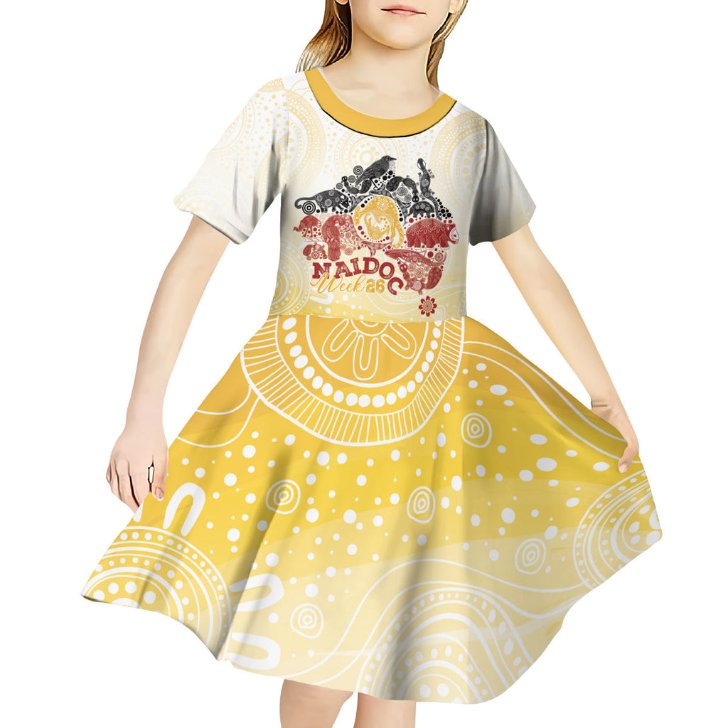 First Nations NAIDOC Week 2026 Personalized Kid Short Sleeve Dress Aussie Zodiacs