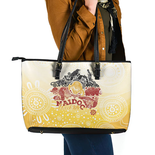 First Nations NAIDOC Week 2026 Leather Tote Bag Aussie Zodiacs