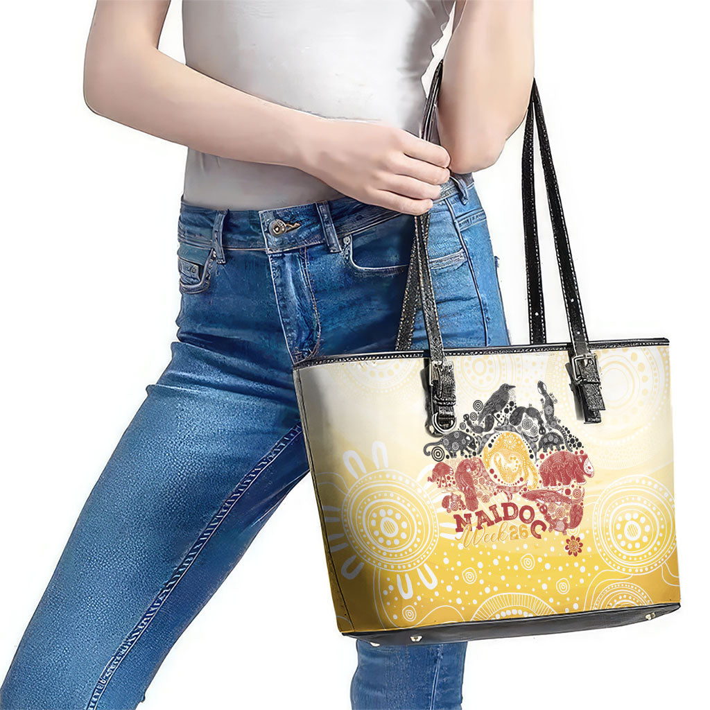 First Nations NAIDOC Week 2026 Leather Tote Bag Aussie Zodiacs