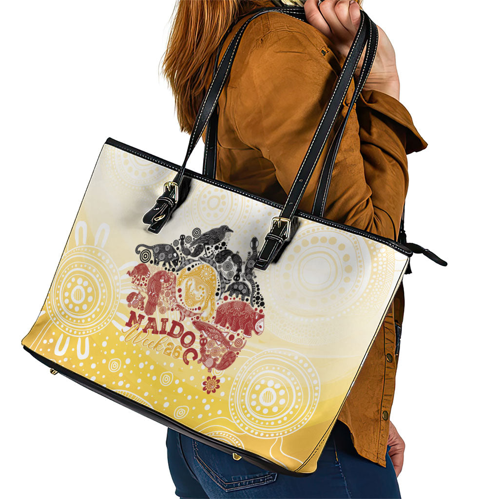 First Nations NAIDOC Week 2026 Leather Tote Bag Aussie Zodiacs