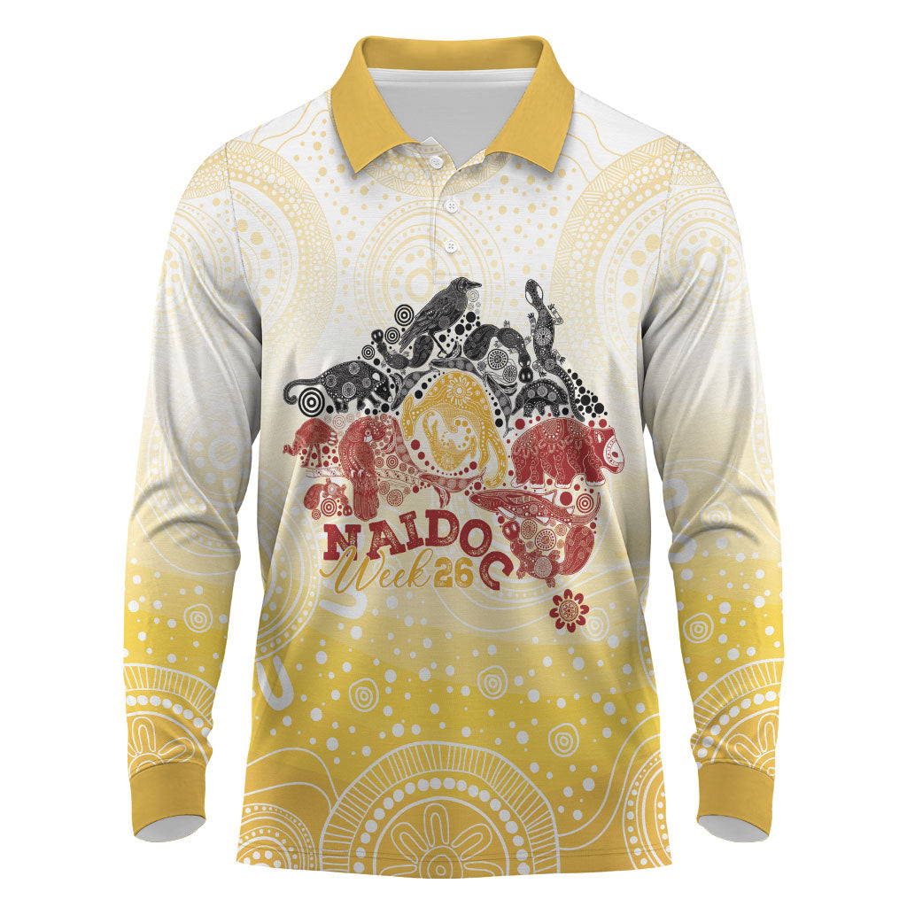 First Nations NAIDOC Week 2026 Personalized Long Sleeve Polo Shirt Aussie Zodiacs