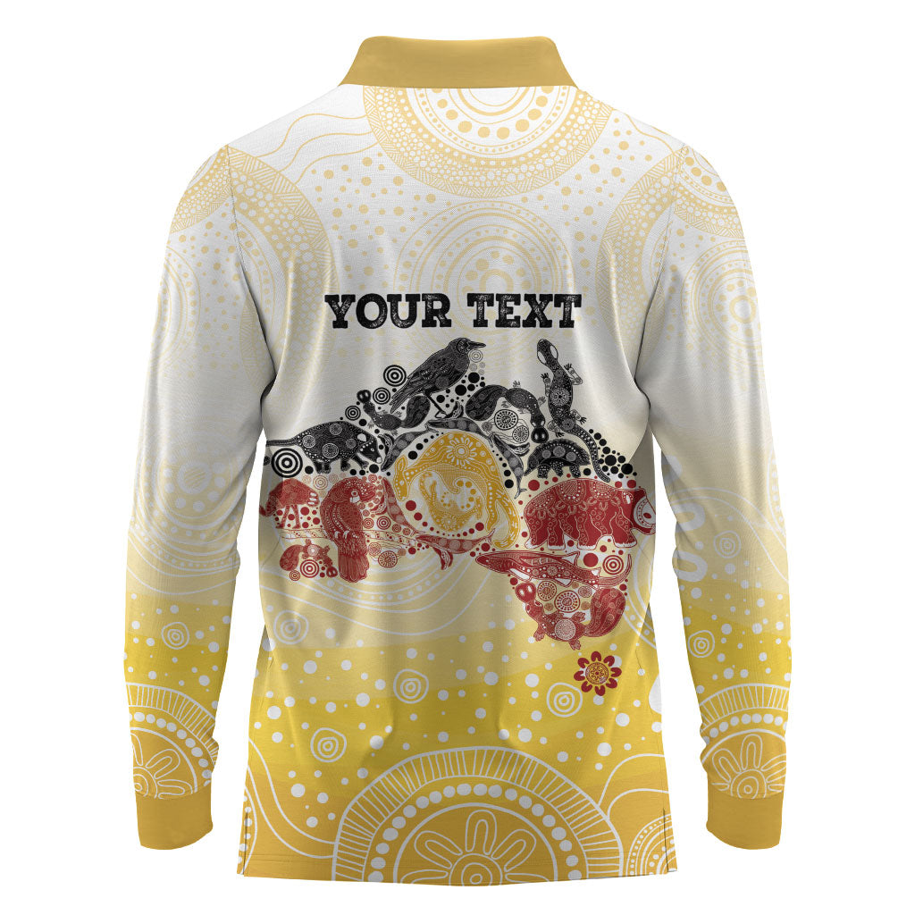 First Nations NAIDOC Week 2026 Personalized Long Sleeve Polo Shirt Aussie Zodiacs