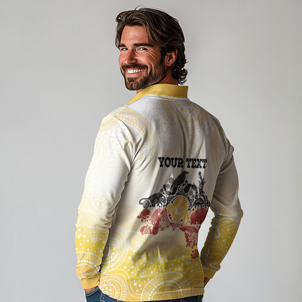 First Nations NAIDOC Week 2026 Personalized Long Sleeve Polo Shirt Aussie Zodiacs