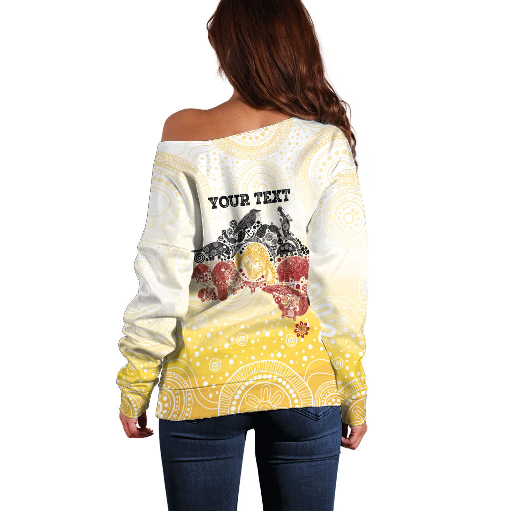 First Nations NAIDOC Week 2026 Personalized Off Shoulder Sweater Aussie Zodiacs