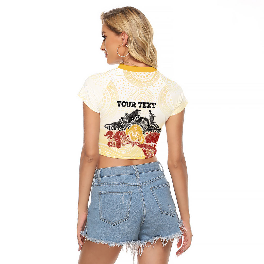 First Nations NAIDOC Week 2026 Personalized Raglan Cropped T Shirt Aussie Zodiacs