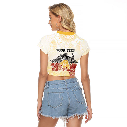 First Nations NAIDOC Week 2026 Personalized Raglan Cropped T Shirt Aussie Zodiacs