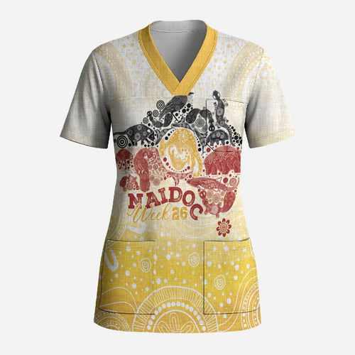 First Nations NAIDOC Week 2026 Personalized Scrub Top Aussie Zodiacs