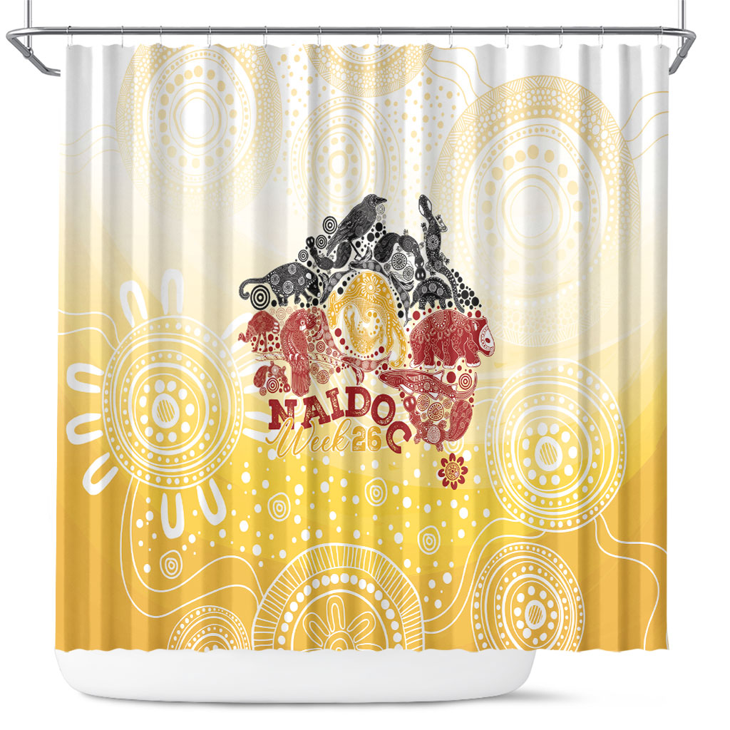 First Nations NAIDOC Week 2026 Shower Curtain Aussie Zodiacs