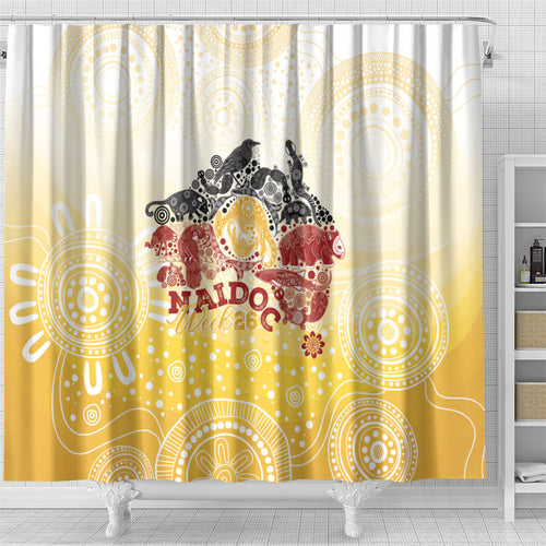 First Nations NAIDOC Week 2026 Shower Curtain Aussie Zodiacs