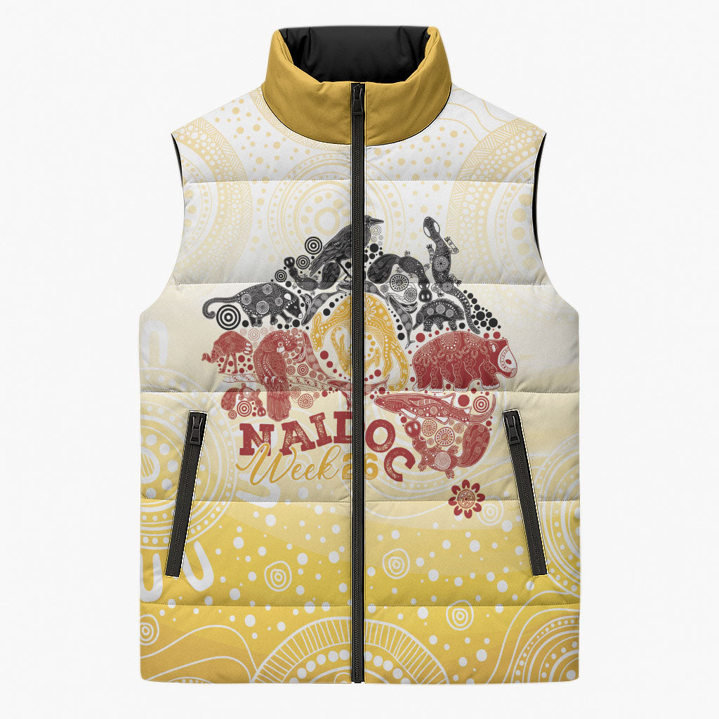 First Nations NAIDOC Week 2026 Personalized Sleeveless Puffer Jacket Aussie Zodiacs