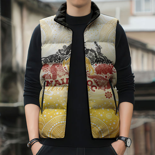 First Nations NAIDOC Week 2026 Personalized Sleeveless Puffer Jacket Aussie Zodiacs