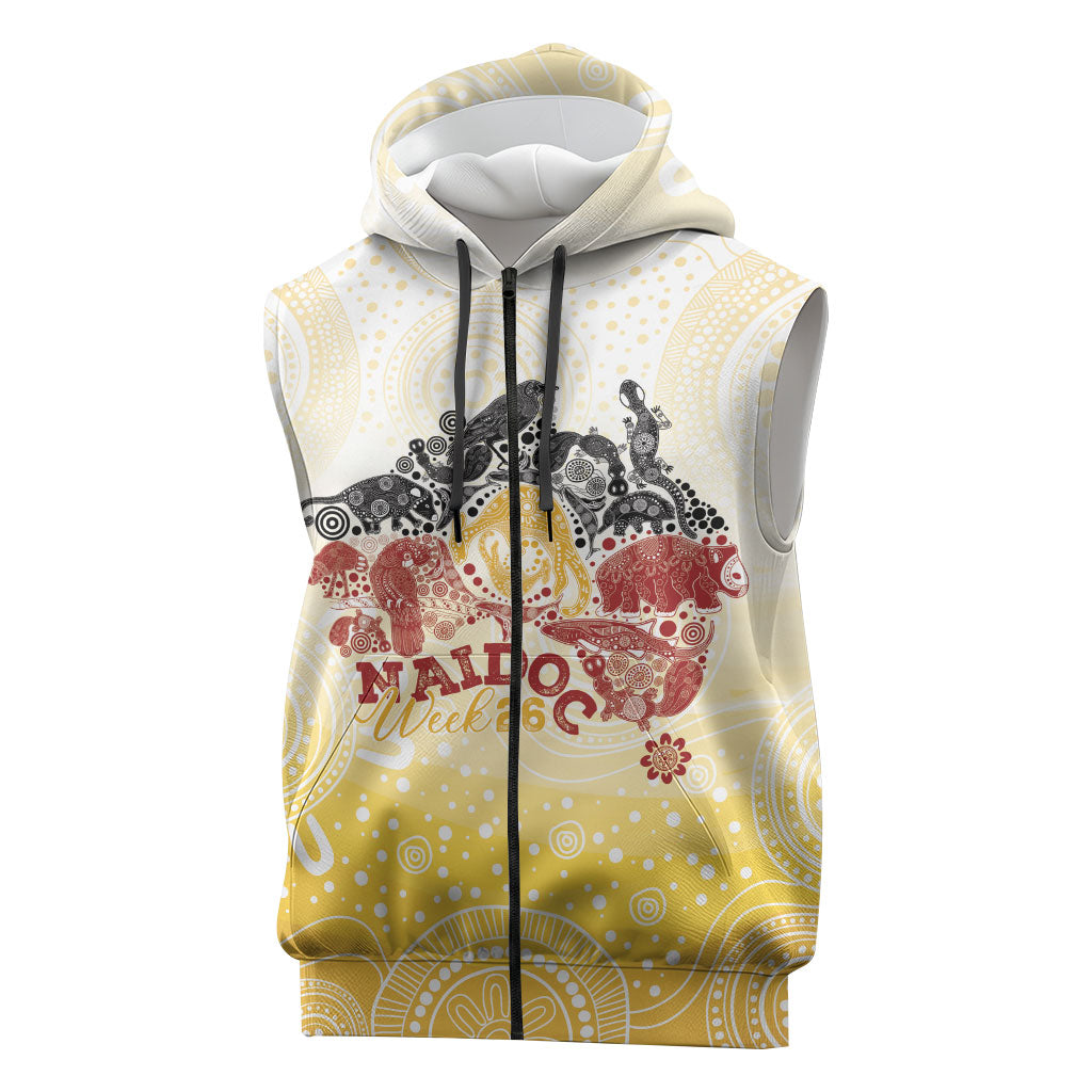 First Nations NAIDOC Week 2026 Personalized Sleeveless Zip Hoodie Aussie Zodiacs