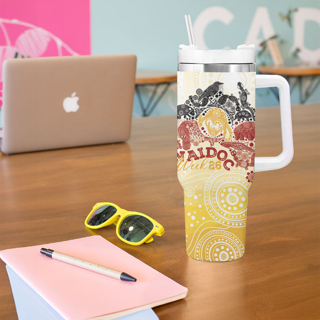 First Nations NAIDOC Week 2026 Personalized Tumbler With Handle Aussie Zodiacs
