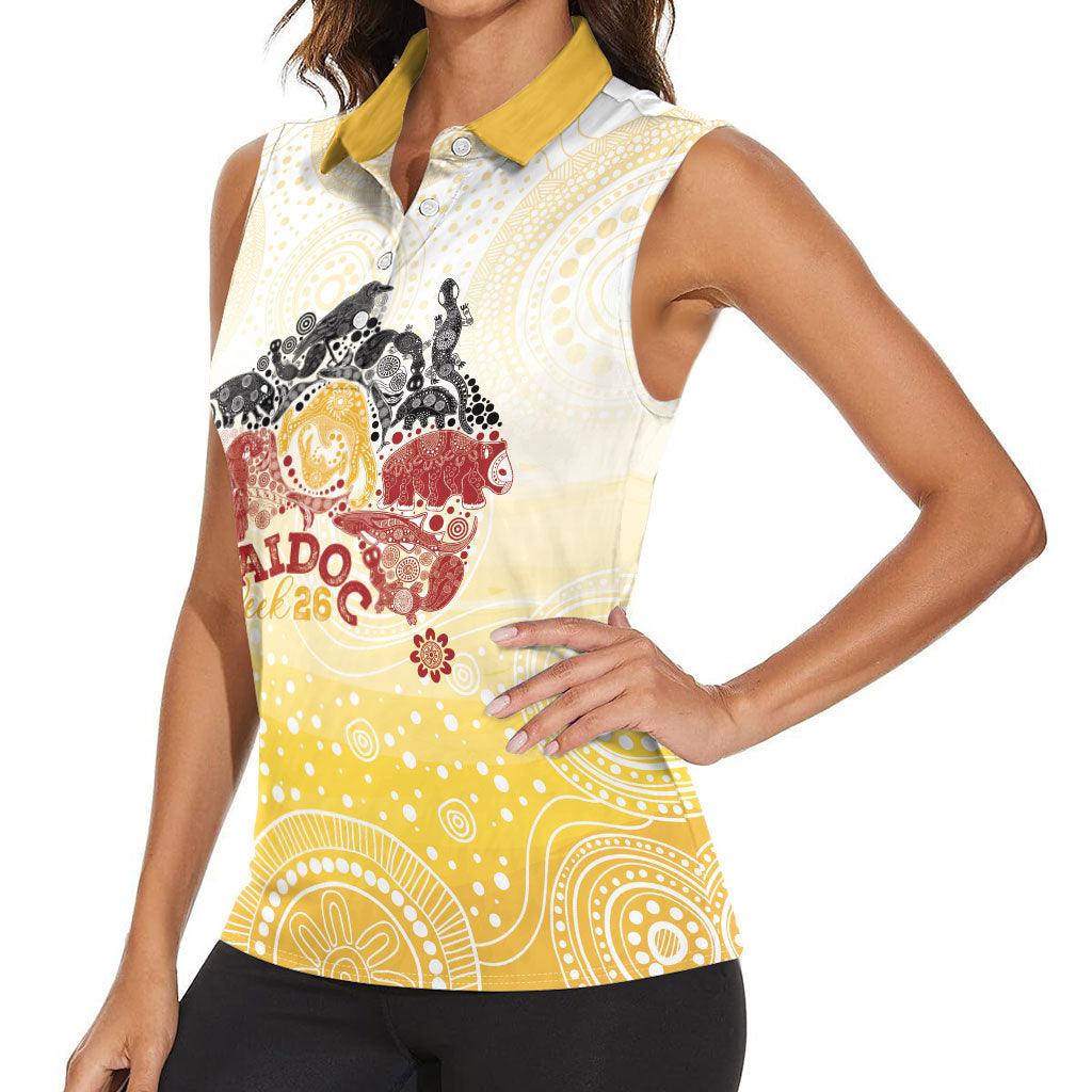 First Nations NAIDOC Week 2026 Personalized Women Sleeveless Polo Shirt Aussie Zodiacs