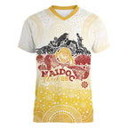 First Nations NAIDOC Week 2026 Personalized Women V-Neck T-Shirt Aussie Zodiacs