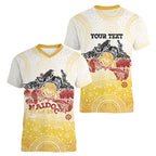First Nations NAIDOC Week 2026 Personalized Women V-Neck T-Shirt Aussie Zodiacs
