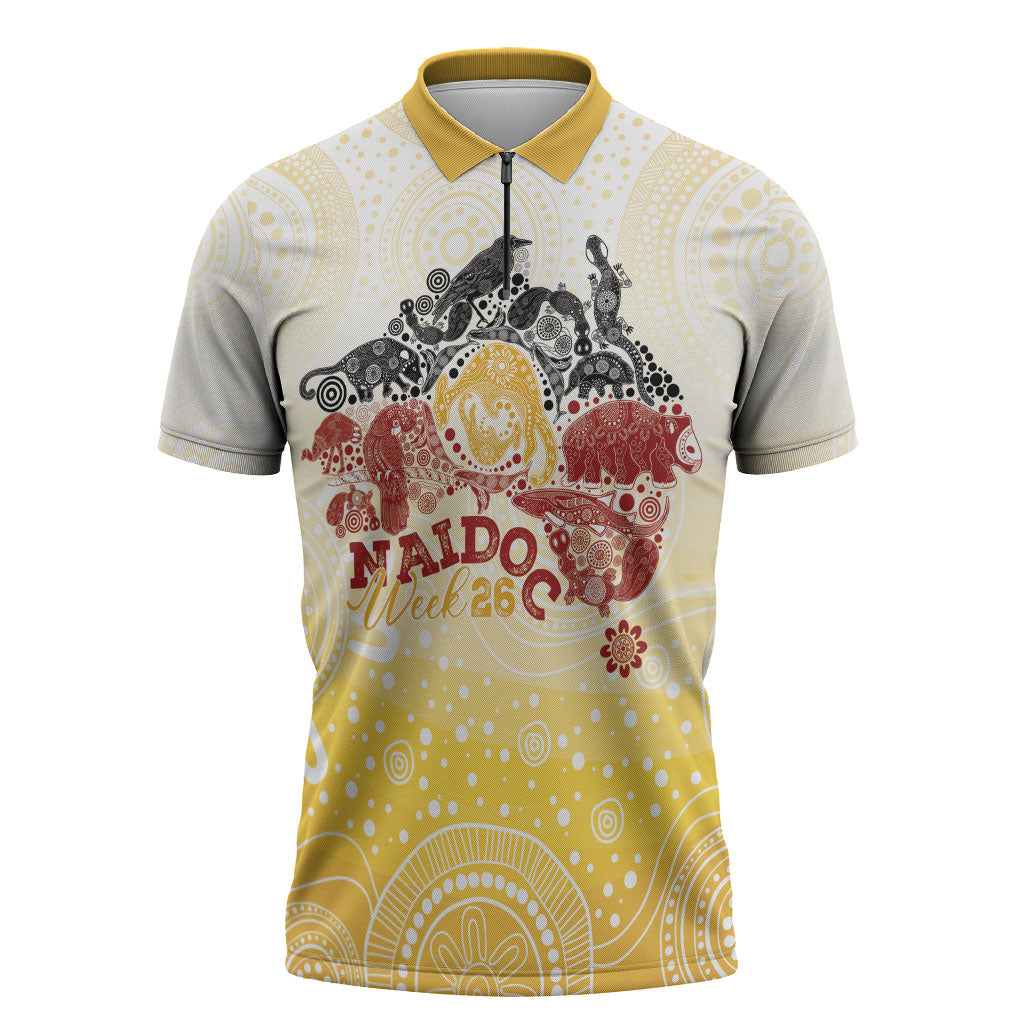 First Nations NAIDOC Week 2026 Personalized Zipper Polo Shirt Aussie Zodiacs