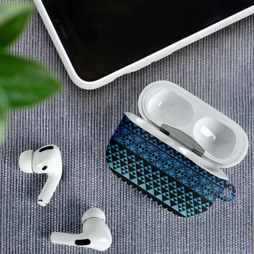 Maori Niho Taniwha Te Wheiao AirPods Case Moana Blue - Aussie Hoodie