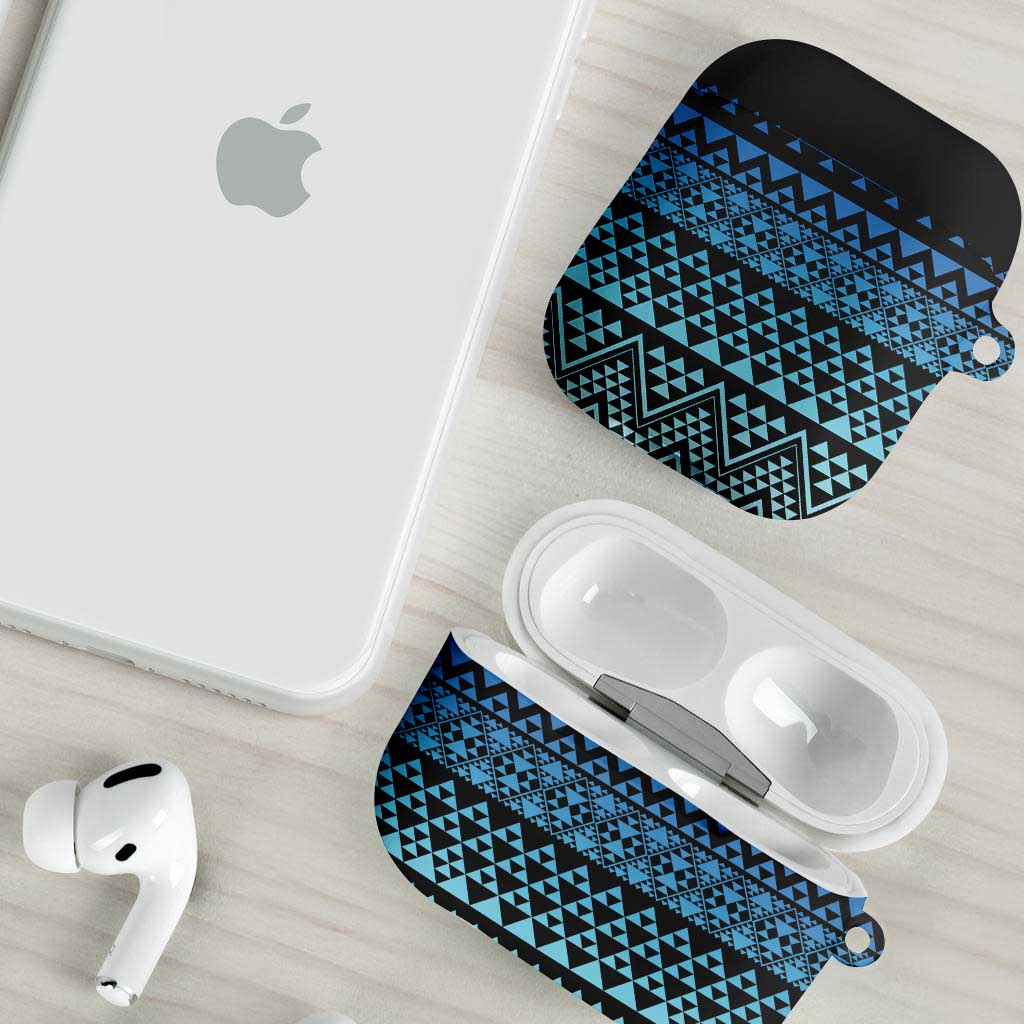 Maori Niho Taniwha Te Wheiao AirPods Case Moana Blue - Aussie Hoodie