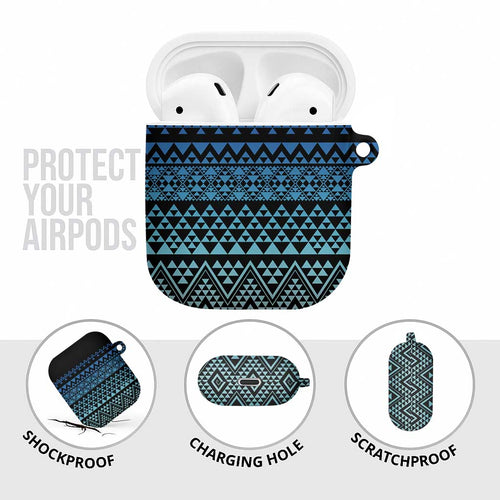 Maori Niho Taniwha Te Wheiao AirPods Case Moana Blue - Aussie Hoodie