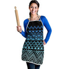 Maori Niho Taniwha Te Wheiao Apron Moana Blue - Aussie Hoodie