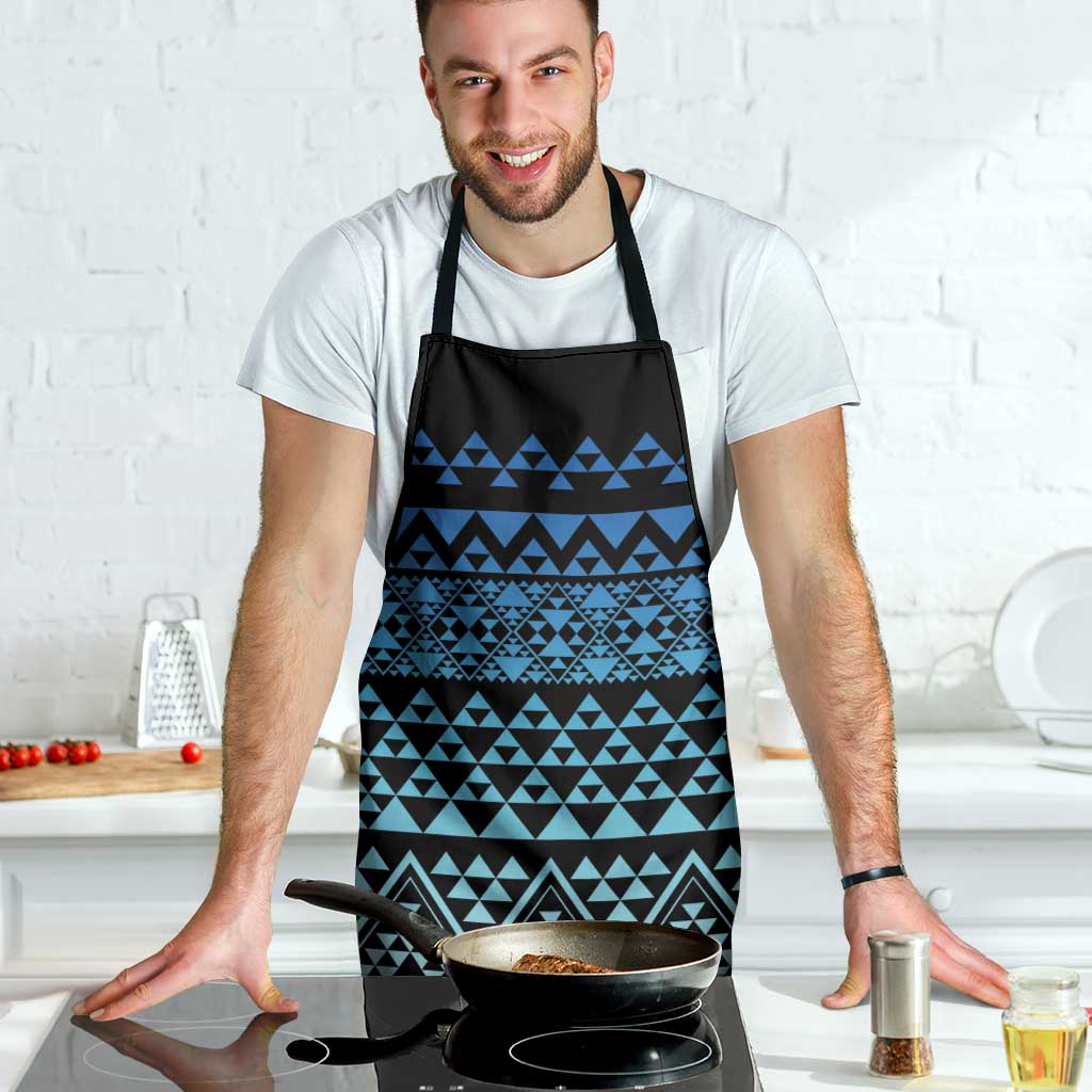 Maori Niho Taniwha Te Wheiao Apron Moana Blue - Aussie Hoodie