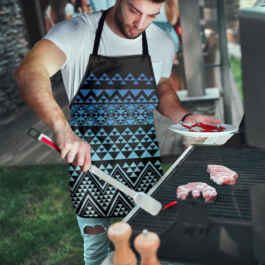 Maori Niho Taniwha Te Wheiao Apron Moana Blue - Aussie Hoodie