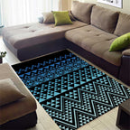 Maori Niho Taniwha Te Wheiao Area Rug Moana Blue - Aussie Hoodie