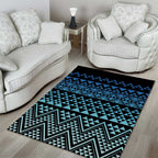 Maori Niho Taniwha Te Wheiao Area Rug Moana Blue - Aussie Hoodie