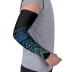 Maori Niho Taniwha Te Wheiao Arm Sleeves Moana Blue - Aussie Hoodie