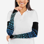 Maori Niho Taniwha Te Wheiao Arm Sleeves Moana Blue - Aussie Hoodie