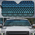 Maori Niho Taniwha Te Wheiao Auto Sun Shade Moana Blue - Aussie Hoodie