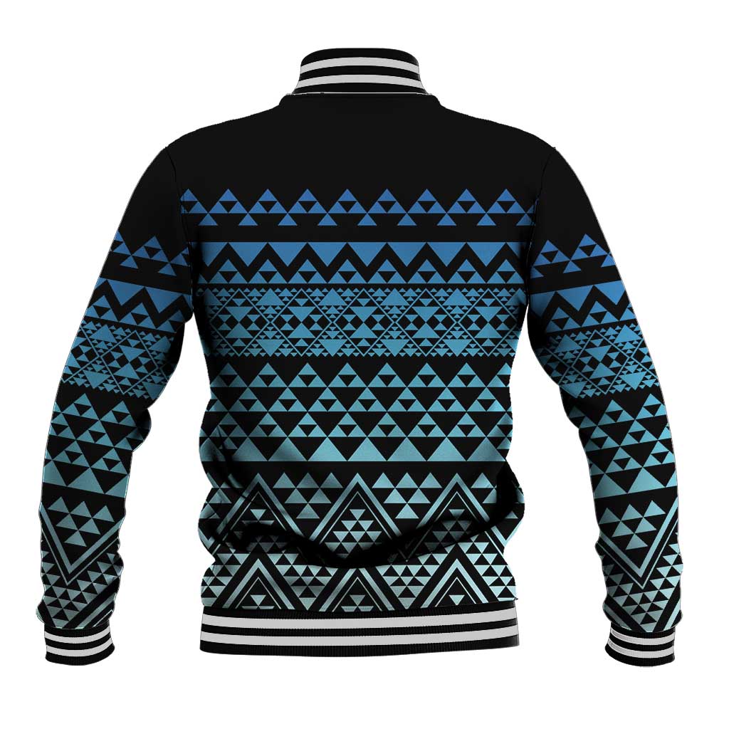 Maori Niho Taniwha Te Wheiao Baseball Jacket Moana Blue - Aussie Hoodie