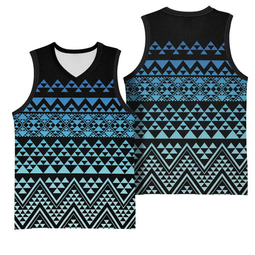 Maori Niho Taniwha Te Wheiao Basketball Jersey Moana Blue - Aussie Hoodie