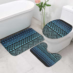 Maori Niho Taniwha Te Wheiao Bathroom Set Moana Blue - Aussie Hoodie