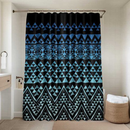 Maori Niho Taniwha Te Wheiao Bathroom Set Moana Blue - Aussie Hoodie