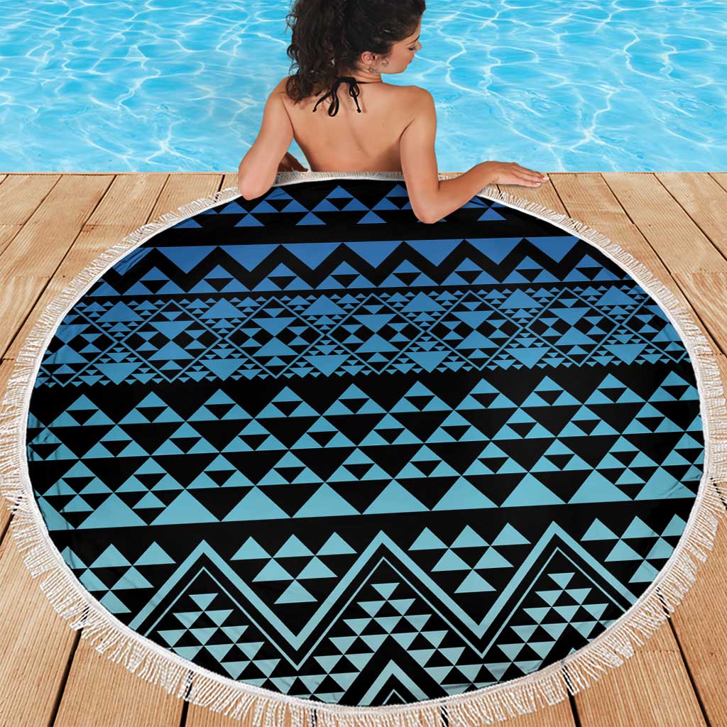 Maori Niho Taniwha Te Wheiao Beach Blanket Moana Blue - Aussie Hoodie