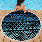 Maori Niho Taniwha Te Wheiao Beach Blanket Moana Blue - Aussie Hoodie