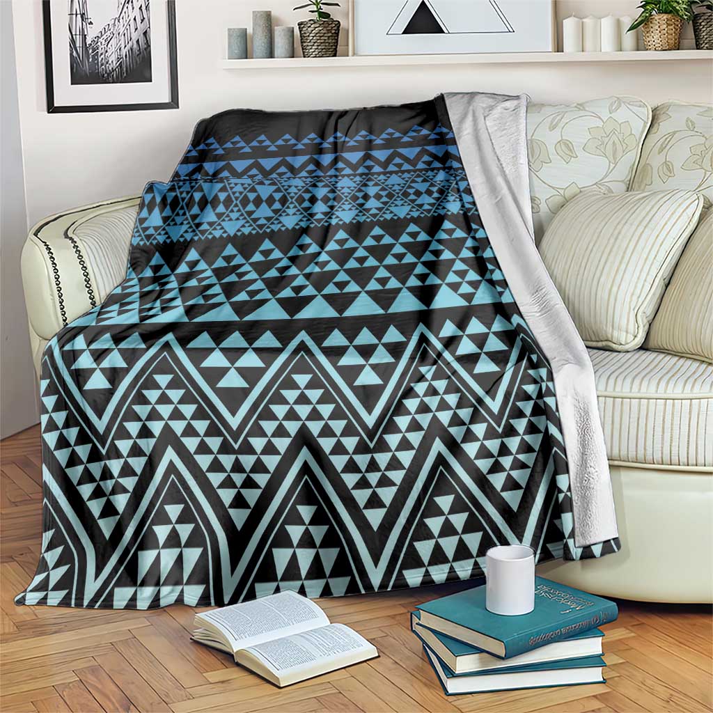 Maori Niho Taniwha Te Wheiao Blanket Moana Blue - Aussie Hoodie