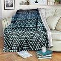 Maori Niho Taniwha Te Wheiao Blanket Moana Blue - Aussie Hoodie