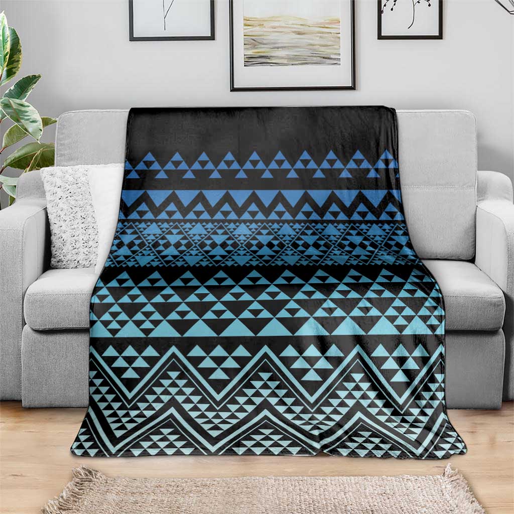 Maori Niho Taniwha Te Wheiao Blanket Moana Blue - Aussie Hoodie