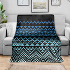 Maori Niho Taniwha Te Wheiao Blanket Moana Blue - Aussie Hoodie