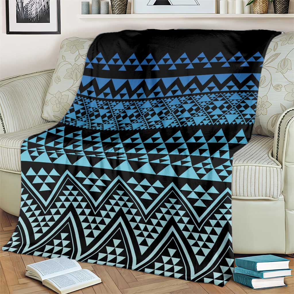Maori Niho Taniwha Te Wheiao Blanket Moana Blue - Aussie Hoodie